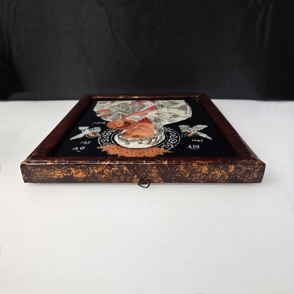 Byzantine Orthodox Icon Theotokos Madonna & Child Mother of Pearl Inlay Framed - Picture 10 of 13